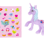 Einhorn mit Aufklebern
