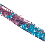 Klatscharmband Pailetten, Rosa und Blau