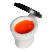 Spielzeugtoilette mit Furzschleim, Orange
