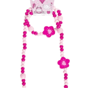 Halskette und Armband in Pink