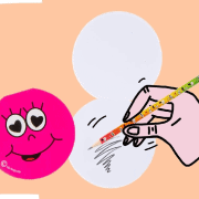 Notizblock Emoji Pink in Gebrauch