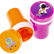 Weltall Stempel, Orange und Violett