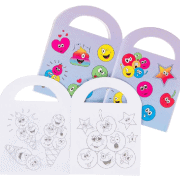 Malbuch Emojis, zwei Ansichten