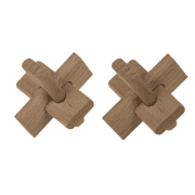 Holz Knobel Spiel, zweimal