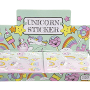 Aufkleber Einhorn, Display mit 120 Blaettern
