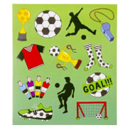Aufkleber Fussball, 1 Blatt