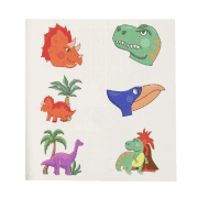 Tattoo Dinosaurier, ein Blatt mit 6 moeglichen Motiven
