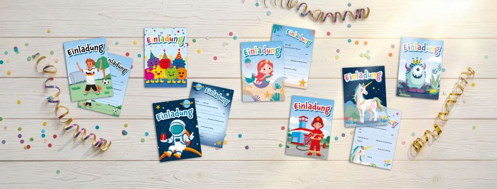 Einladungskarten Kindergeburtstag