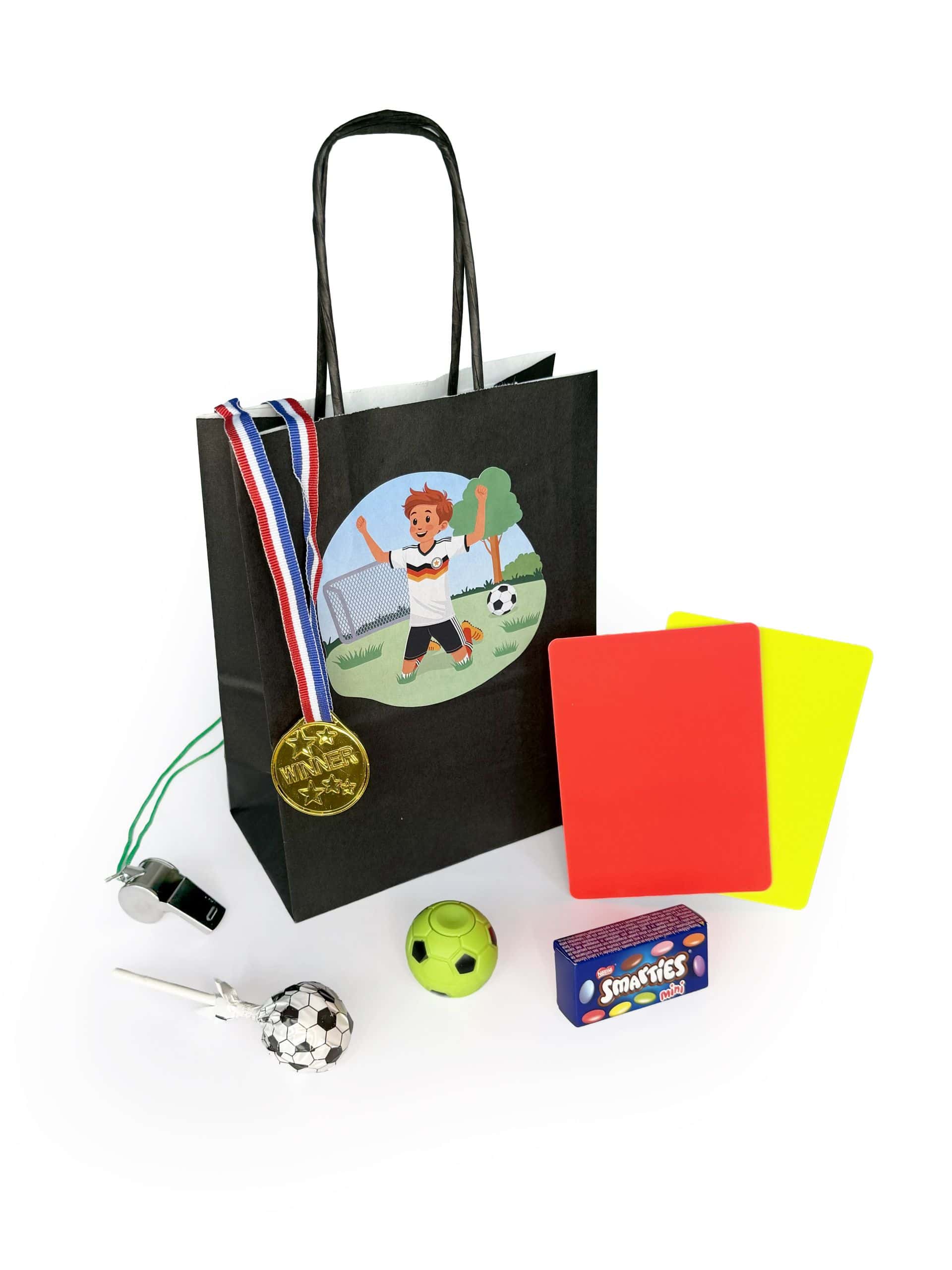 Bambelbini Fußball Go-Guddi Übersicht Inhalte Größe M